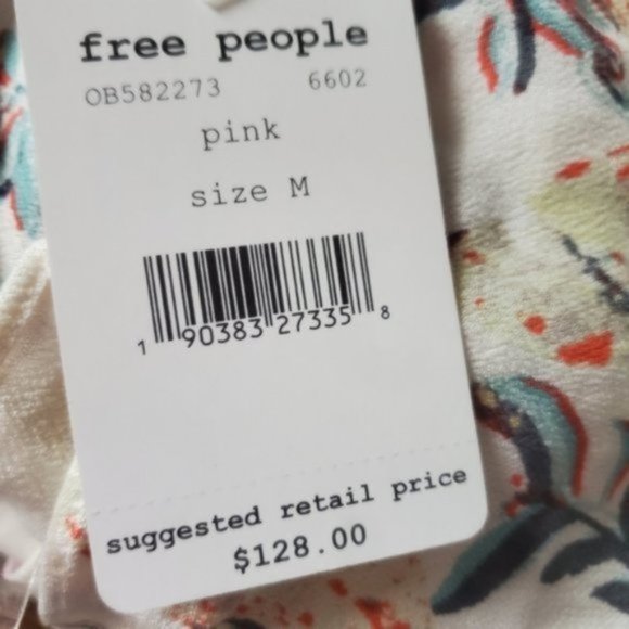 Free People Island Time Rayon Jumpsuit Medium NWT - Picture 9 of 9